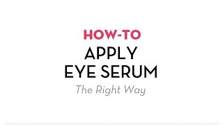 HOW TO Apply Eye Serum The Right Way  Sonage Skincare [upl. by Ajak]