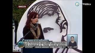 Visión 7  Cristina encabeza homenaje al Padre Mugica [upl. by Kata]