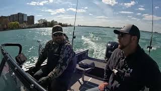 Detroit River Walleye amp Bass Fishing April 2024 With Rob Barnes [upl. by Bloxberg]