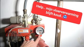 Help mijn vloerverwarming  radiator blijft koud🥶 [upl. by Welcy477]