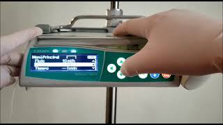 Video Tutorial Perfusor Space 02 Como programar el flujo y volumen a infundir [upl. by Arret]