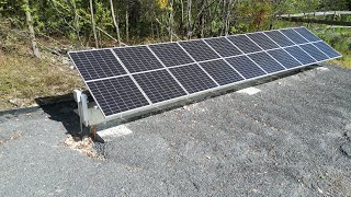 Building a 4000 watt adjustable ground mount solar panel system [upl. by Vander]