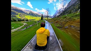 Pfingstegg Toboggan Run  Grindelwald Switzerland [upl. by Cappella]