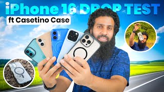 iPhone 16 Drop Test  MagSafe iPhone Cases amp Screen protector  Casetino Case [upl. by Castorina]