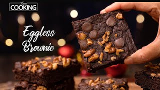 Eggless Brownie Recipe  Chocolate Brownie Recipe  Fudgy Brownies  Dessert Recipe  Brownie Recipe [upl. by Beckie]