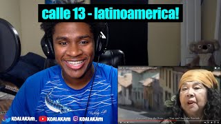 American REACTS to Calle 13  Latinoamérica [upl. by Aruasi]