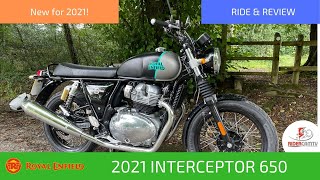 2021 Royal Enfield Interceptor 650  Our First Ride and Review [upl. by Ezechiel]