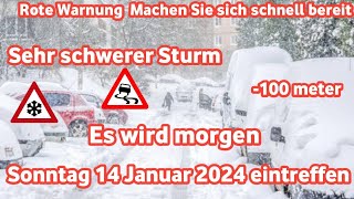 wetter in Deutschland Ein echter Polarsturm wird morgen  über Deutschland fegen Mit viel Schnee [upl. by Patrich164]