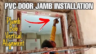 PVC DOOR JAMB INSTALLATION  How to Install PVC Door Jambs [upl. by Augusto787]