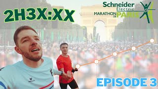 MARATHON de Paris 2024  objectif 2h3XXX épisode 3 [upl. by Nosraep]