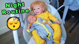 Night Routine of Silicone Baby Noah and Reborn Toddler Jenny [upl. by Hsihsa]