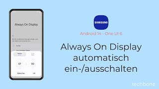 Always On Display automatisch einschalten oder ausschalten  Samsung Android 14  One UI 6 [upl. by Aulea]