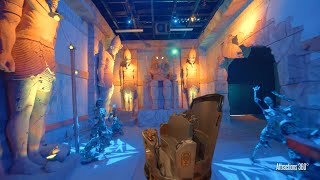 Egyptian Interactive Dark Ride  Challenge of Tutankhamon  Walibi Belgium Theme Park [upl. by Aicenet]