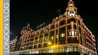 Christmas Tour of Harrods  That London Life [upl. by Cesaria]