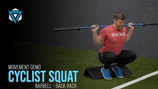 Cyclist Squat  Barbell BackRack [upl. by Bradly]