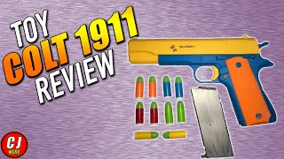 Toy Colt 1911 Review  Rubber Bullet Pistol [upl. by Nodnart270]