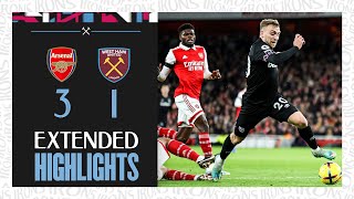 Extended Highlights  Arsenal 31 West Ham  Premier League [upl. by Hayimas]