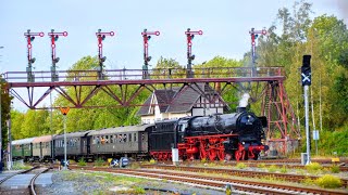 01 1104 mit Sonderzug Einfahrt Bad Harzburg [upl. by Ethyl]