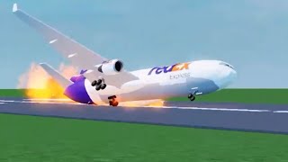 FedEx Flight 80 Roblox Crash Animation [upl. by Twelve931]