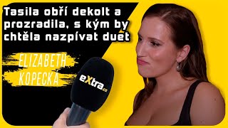 Elizabeth Kopecká tasila obří dekolt a prozradila s kým by chtěla nazpívat duet [upl. by Acassej]