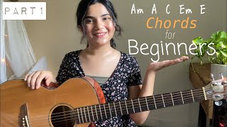 Part1 11 Basic Guitar Chords that every Beginner Guitarist should know  Open Major amp Minor Chords [upl. by Etteb]