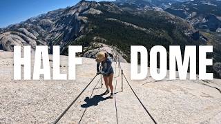 HALF DOME 🏞️  The ULTIMATE GUIDE on YOSEMITES DEADLIEST HIKE  hikingadventures [upl. by Oinegue316]