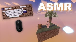 ASMR Gaming Minecraft Skyblock Keyboard Sounds amp Whispering [upl. by Enitsirc]