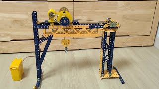 I Build Meccano Radial CraneMeccano Crane Multikit Model [upl. by Dannel]