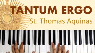 Tantum Ergo  Piano Chords Notes Lyrics [upl. by Michele]