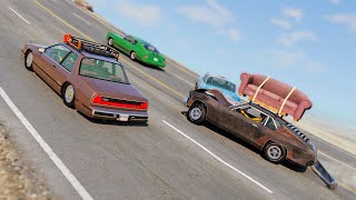 BeamNG Drive  Cars vs RoadRage 19 [upl. by Notsirk]