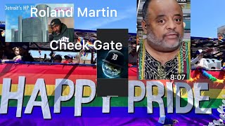 Roland Martin chief shill for the Democrats exposed man’s cheeks while doing political commentary👀 [upl. by Siuraj297]