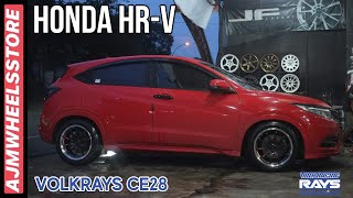 MODIFIKASI HONDA HRV VELG VOLKRAYS CE28 SL  AJMWHEELSSTORE [upl. by Uttica677]