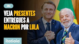 LULA ENTREGA CESTA DE QUEIJOS BRASILEIROS A MACRON [upl. by Shulem]