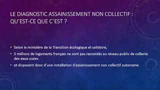 Le diagnostic assainissement 01 [upl. by Jeraldine]