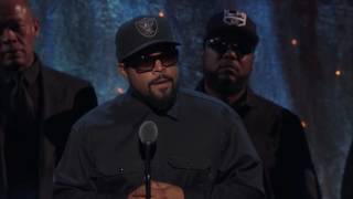 Ice Cube of NWAs Rock amp Roll Hall of Fame Acceptance Speech  2016 Induction [upl. by Peggir]