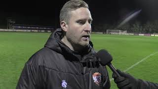 Postmatch interview Needham Market 40 Kettering Town 06012024 [upl. by Taro]