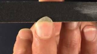 Tone Production On The Classical Guitar  Shaping filing the fingernails [upl. by Neirual124]