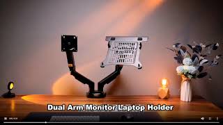 Desktop NB F160 FP 2 Gas Spring Dual Arm for Monitor Holder [upl. by Anahsak]