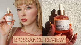 Biossance Squalane  Vitamin C Rose Oil  Review amp New Bottle Design [upl. by Sudnor487]