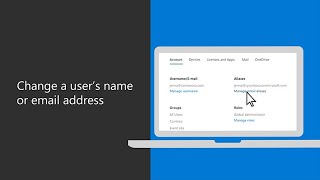 How to change a user’s name or email address in Microsoft 365 Business Premium [upl. by Ferris]