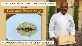 Leek and Potato Soup Potage Parmentier Recipe [upl. by Lyrac235]