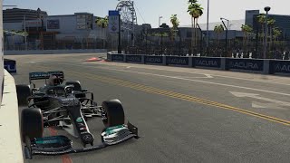 IRacing  Mercedes AMG F1 W12  Long Beach World Record  57055 [upl. by Osmond]