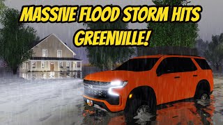 Greenville Wisc Roblox l HUGE FLOOD RAIN STORM Tornado Special F3X Roleplay [upl. by Jb134]