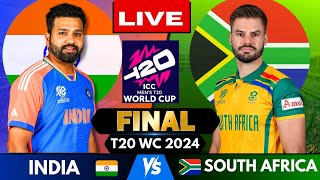 🔴 Live India vs South Africa T20 World Cup Final Match Score  Live Cricket Match Today IND vs SA [upl. by Eenehs]