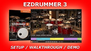 EZDRUMMER 3  Installation  Setup  Demo with EDrums and Pads [upl. by Westberg640]