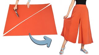 Good tricks  how to sew wide trousers that perfectly hides your figure [upl. by Oneill]