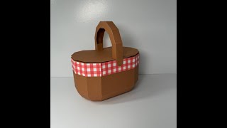 Small Basket With Centre Hinge Lid [upl. by Lyns837]