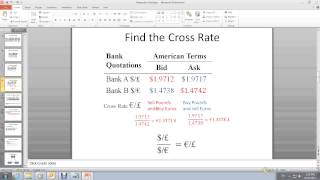 Triangular Arbitrage Step 3 cross rates calculation1 [upl. by Feilak]