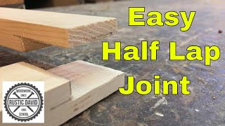 How to join two pieces of wood at the corner using a Half Lap Joint [upl. by Julianne]