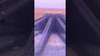 A Huge Rebar Structure making of high rise building heavyengineering [upl. by Lais]